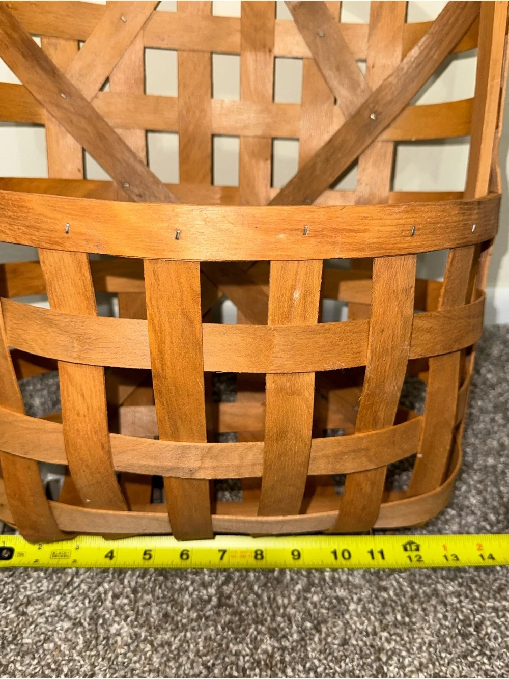 Large rectangle weaved decoration basket by Ashland